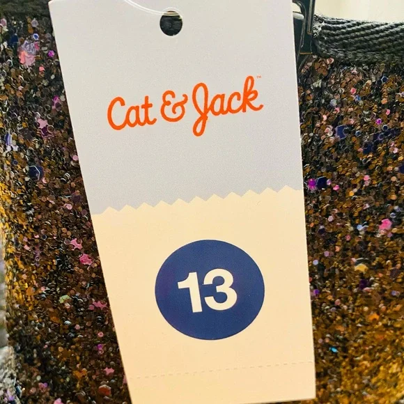 Cat & Jack Kids Glitter Boots - Black - Picture 5 of 6